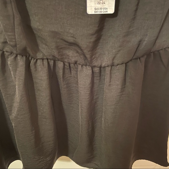 Black Torrid Babydoll Blouse - Picture 4 of 6